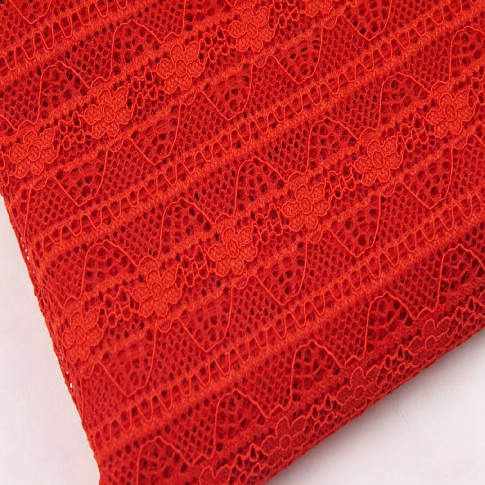Lace Fabric Stripe Curtain Warp Knit Wholesale Supplier 5